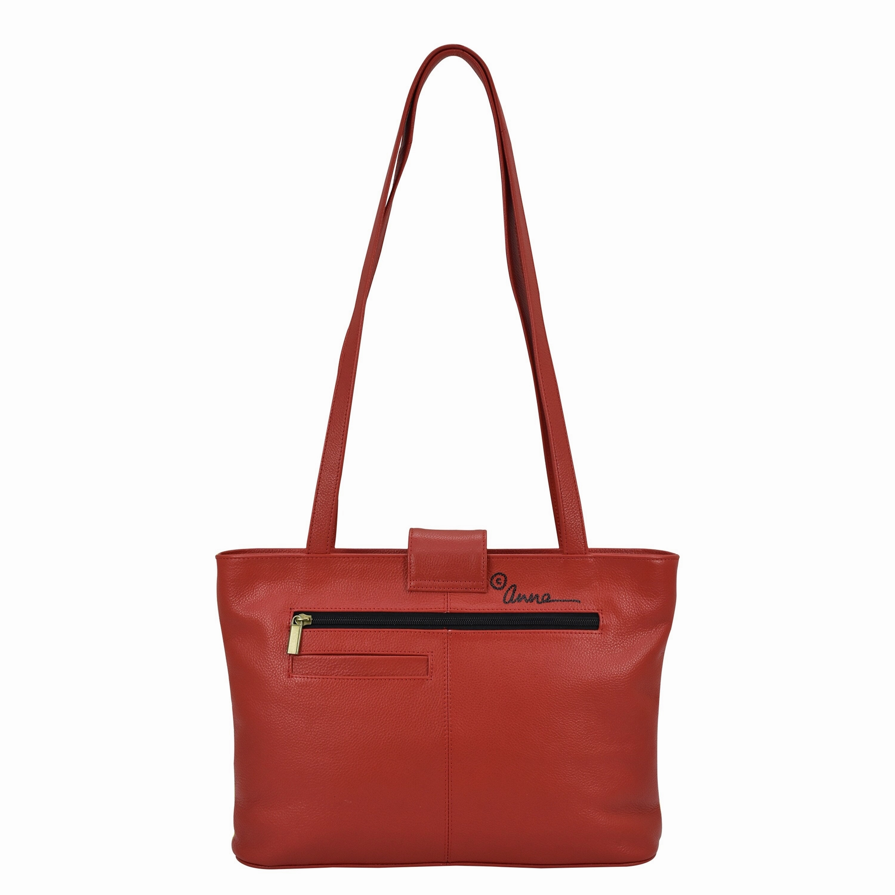 Handpainted Leather Medium Tote - Tie Dye Sunset