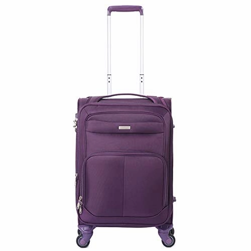 Hard side Luggage 20in 24in 28in Lightweight Suitcase 3 Piece Luggage Nested Sets With TSA Lock Oxford Fabric Softside Carry-on Expandable Uprights Suitcase Softshell 360 Silent Spinner Multidirectio
