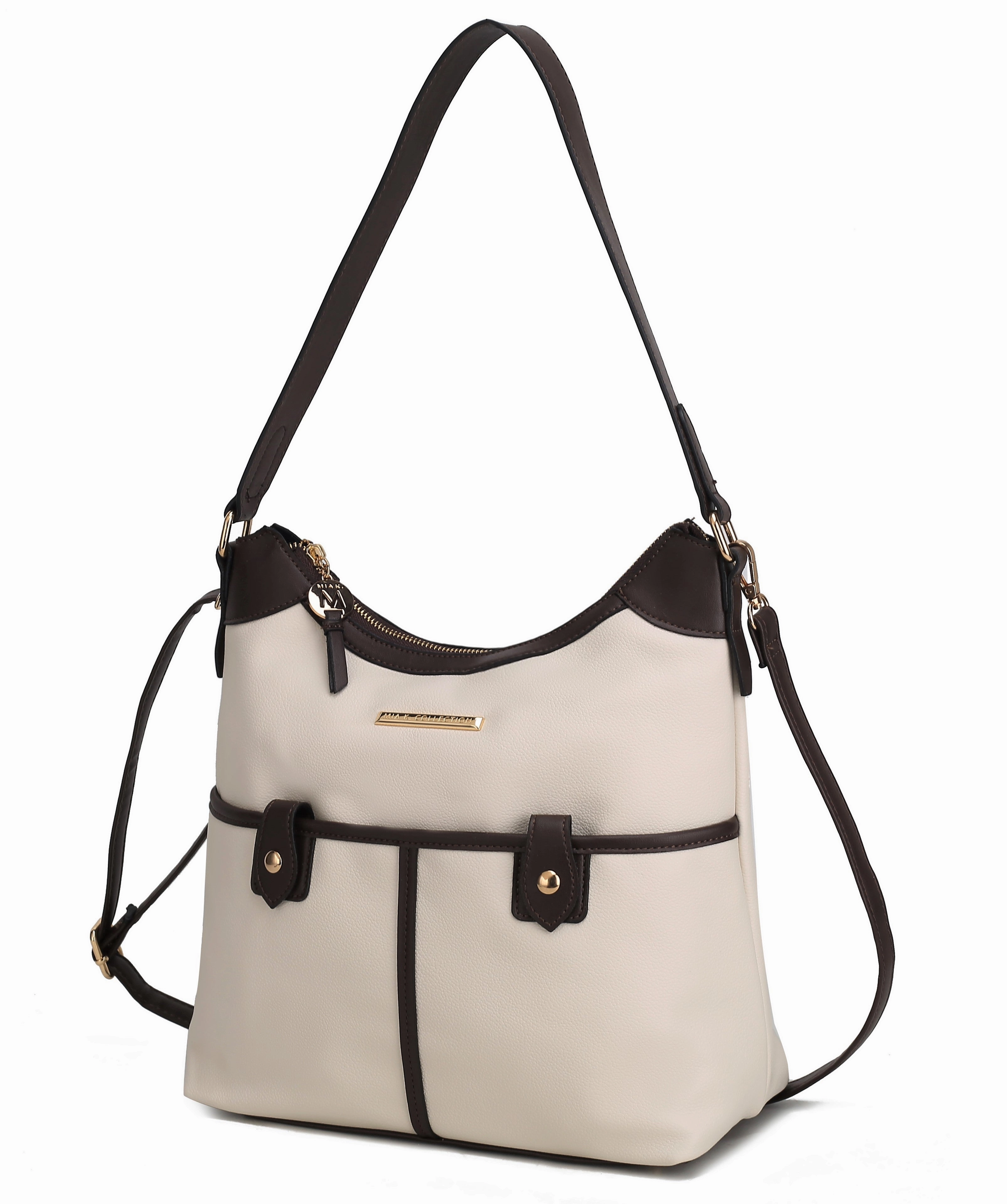 Harper Vegan Color Block Leather Womens Shoulder Bag