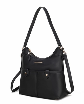 Harper Vegan Color Block Leather Womens Shoulder Bag