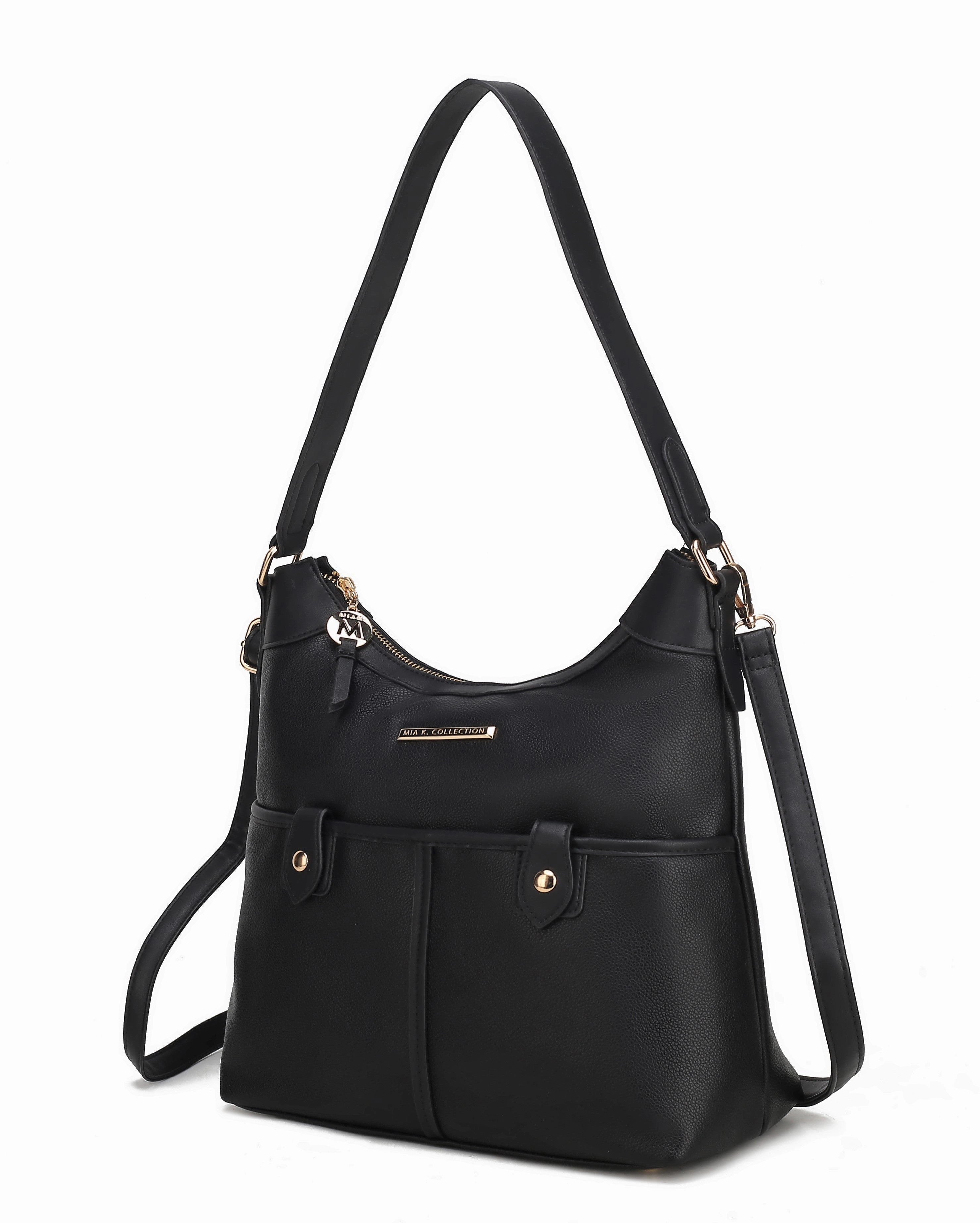 Harper Vegan Color Block Leather Womens Shoulder Bag
