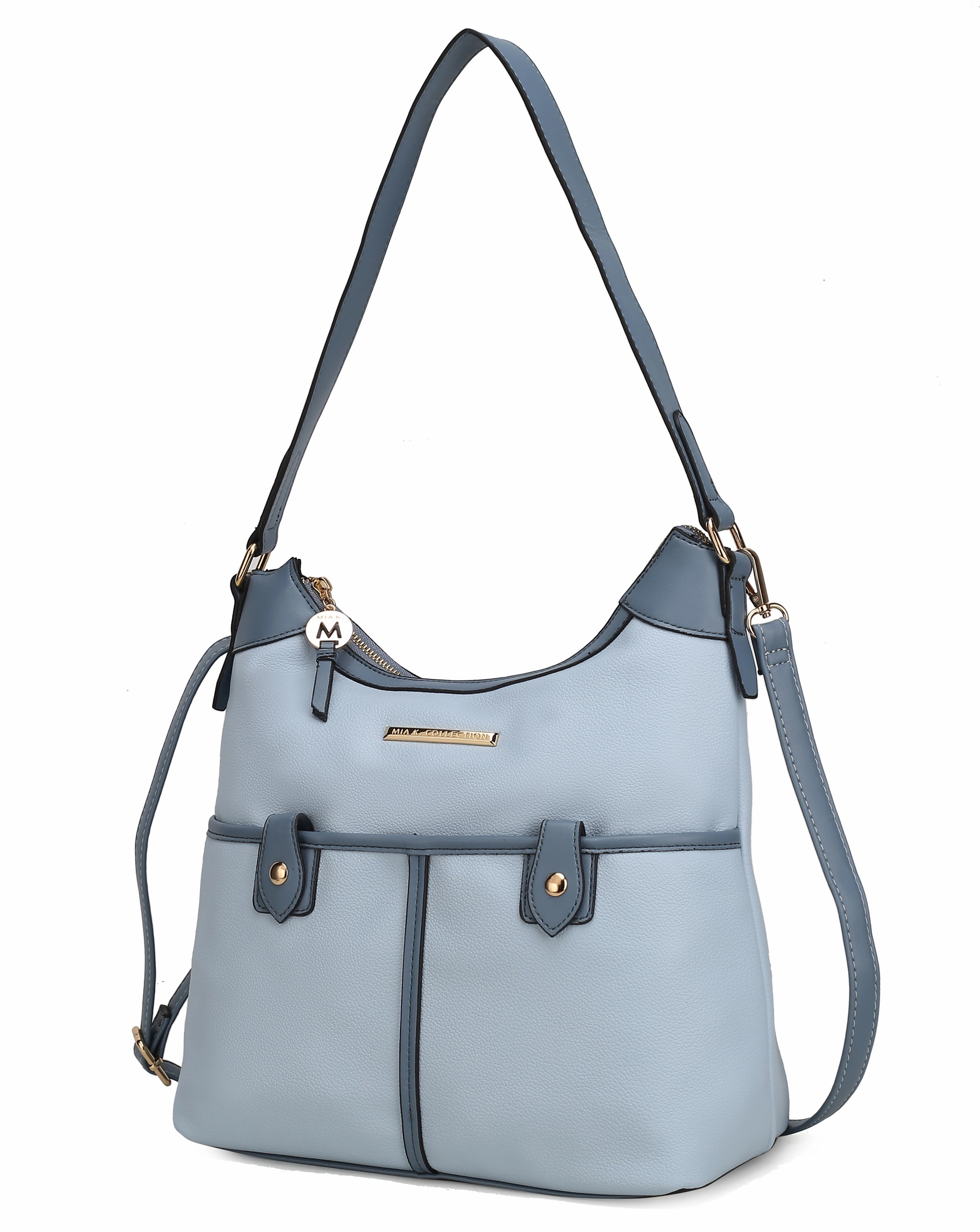 Harper Vegan Color Block Leather Womens Shoulder Bag
