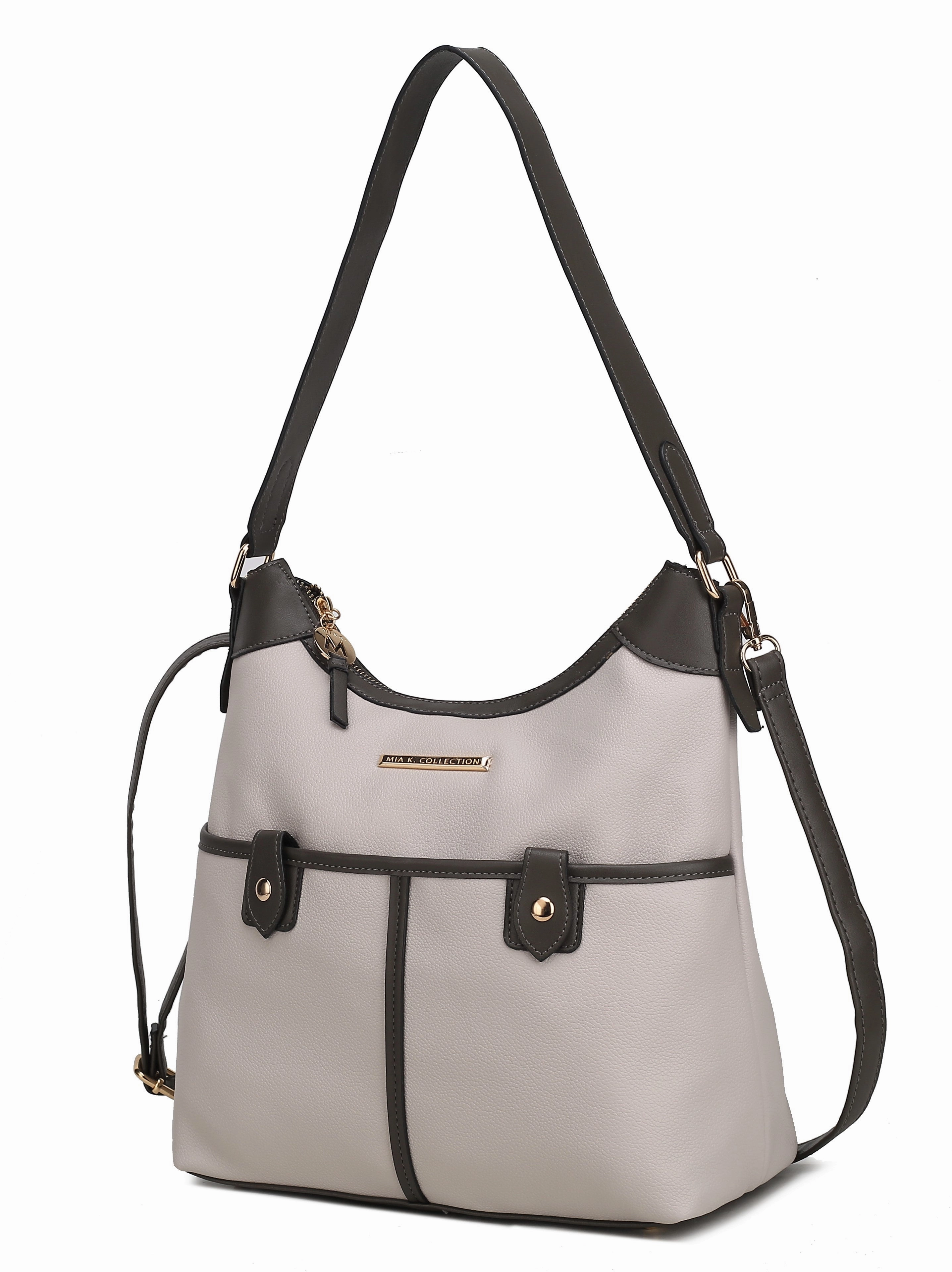 Harper Vegan Color Block Leather Womens Shoulder Bag