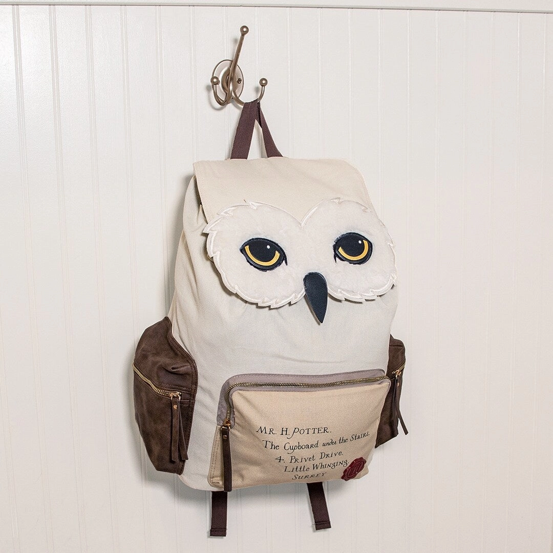 Harry Potter Backpack Hedwig Owl Hogwarts Letter Laptop Rucksack - One Size