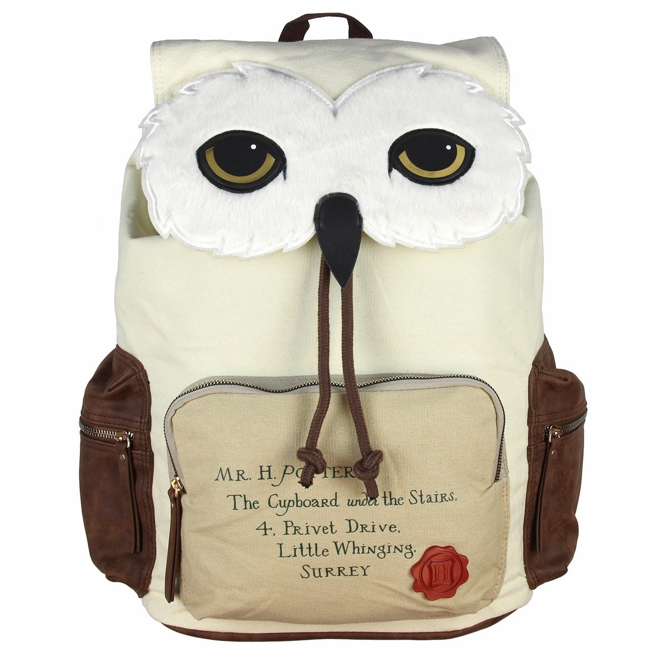 Harry Potter Backpack Hedwig Owl Hogwarts Letter Laptop Rucksack - One Size