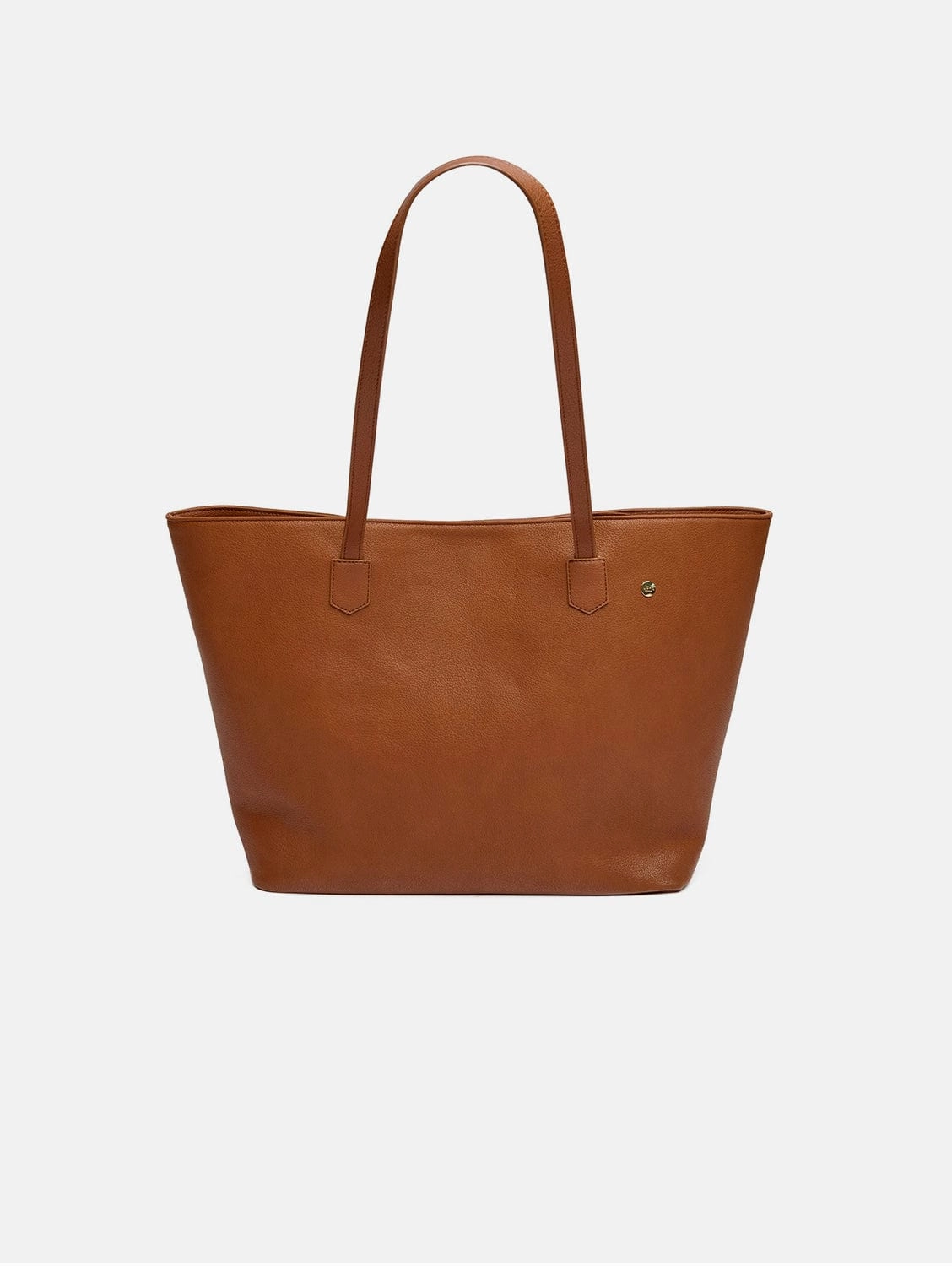 Hazel Vegan Leather Tote Bag Shoulder Bag | Tan