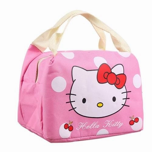 Hello Kitty Thermal Picnic Cooler Insulated Portable Lunch Box Bag Travel