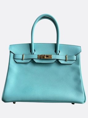 Hermes Blue Atoll Epsom Birkin 30