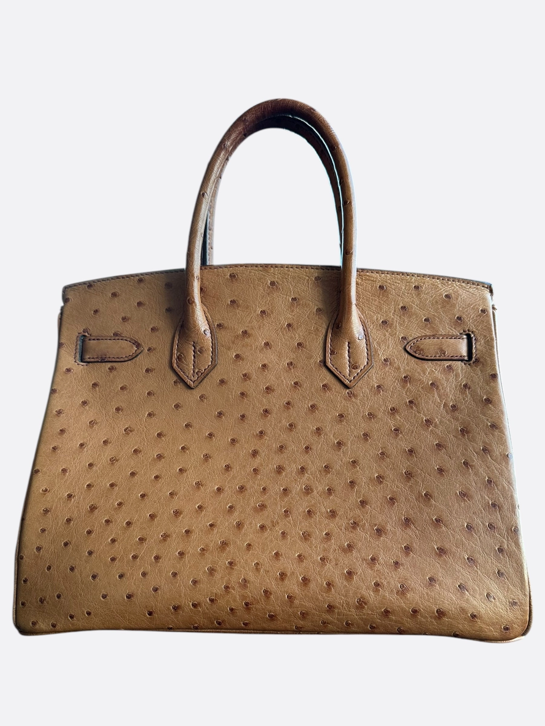 Hermes Brown Ostrich Birkin 30