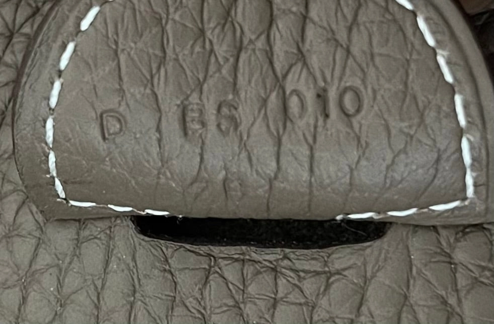 HERMES EVELYNE III 33 ETOUPE CLEMENCE LEATHER CROSSBODY BAG