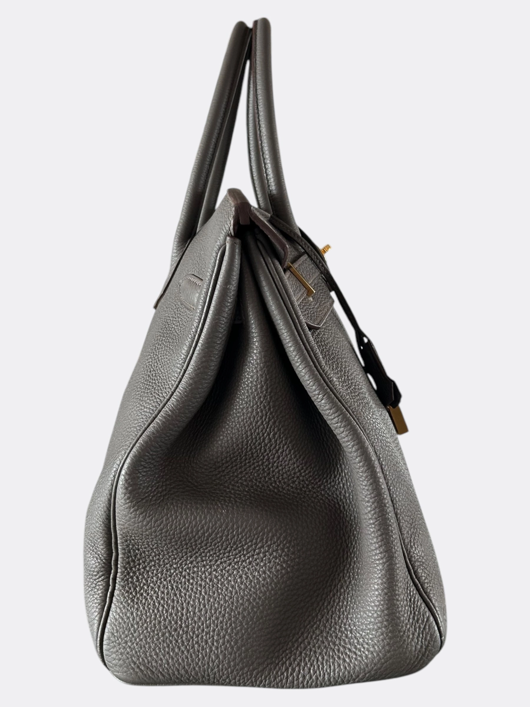 Hermes Grey Etain Togo Birkin 35