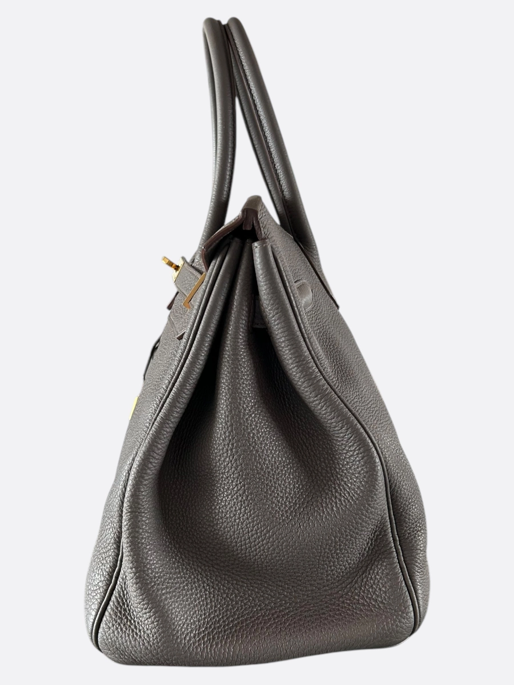 Hermes Grey Etain Togo Birkin 35