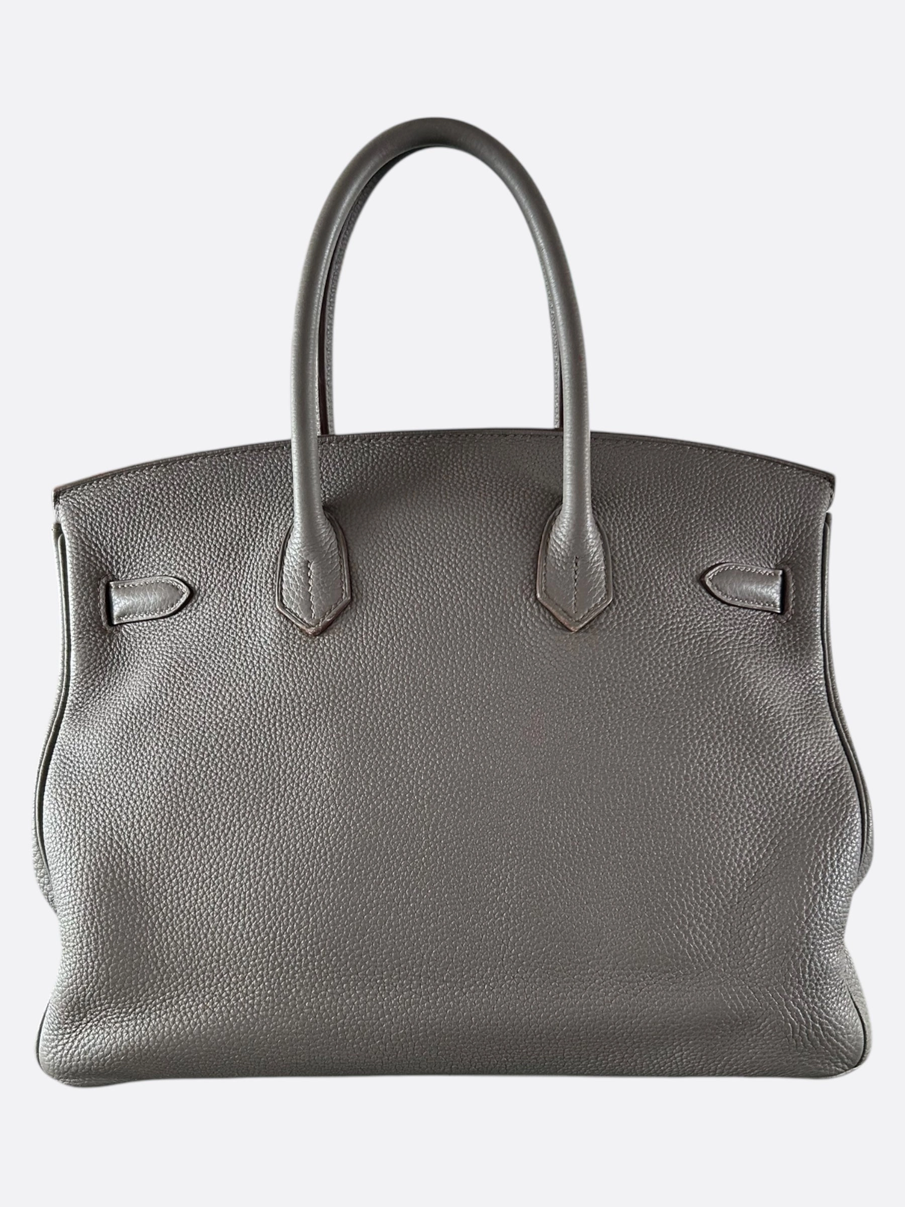 Hermes Grey Etain Togo Birkin 35
