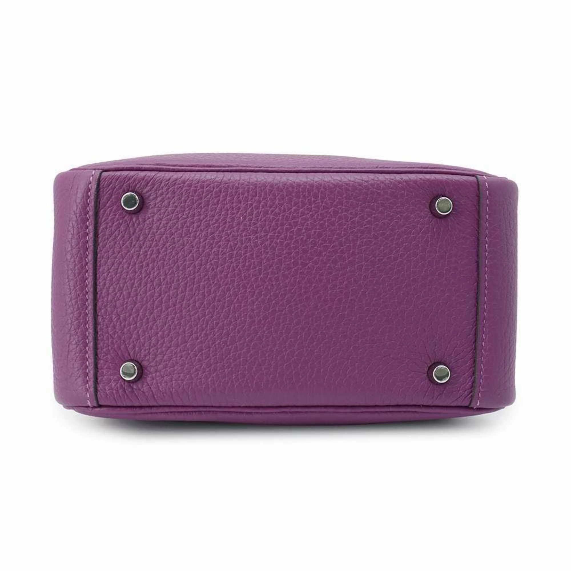 Hermes Lindy Taurillon Clemence Leather Shoulder Bag (Pre-Owned)