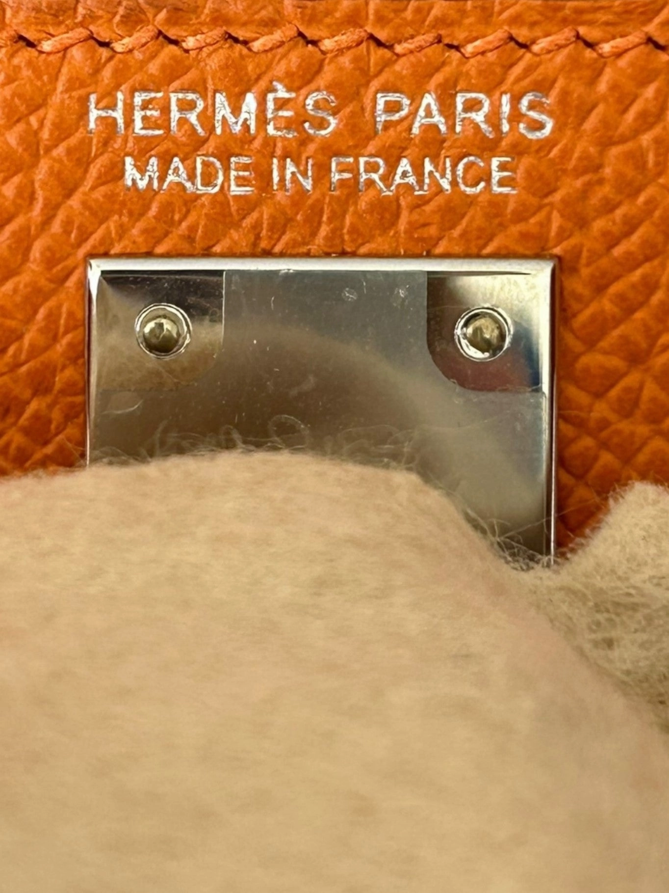 Hermes Orange Epsom Mini Kelly 20
