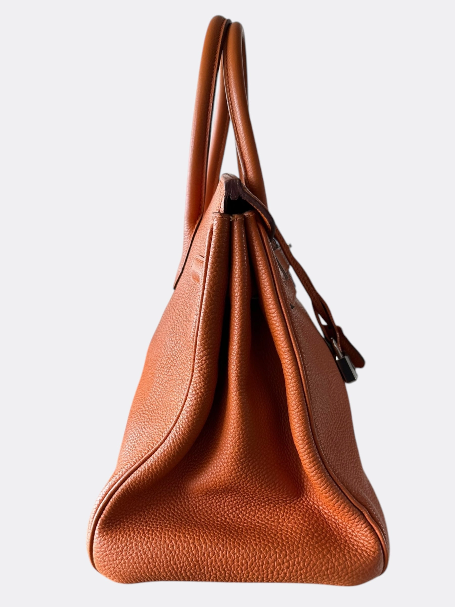 Hermes Orange Togo Birkin 35
