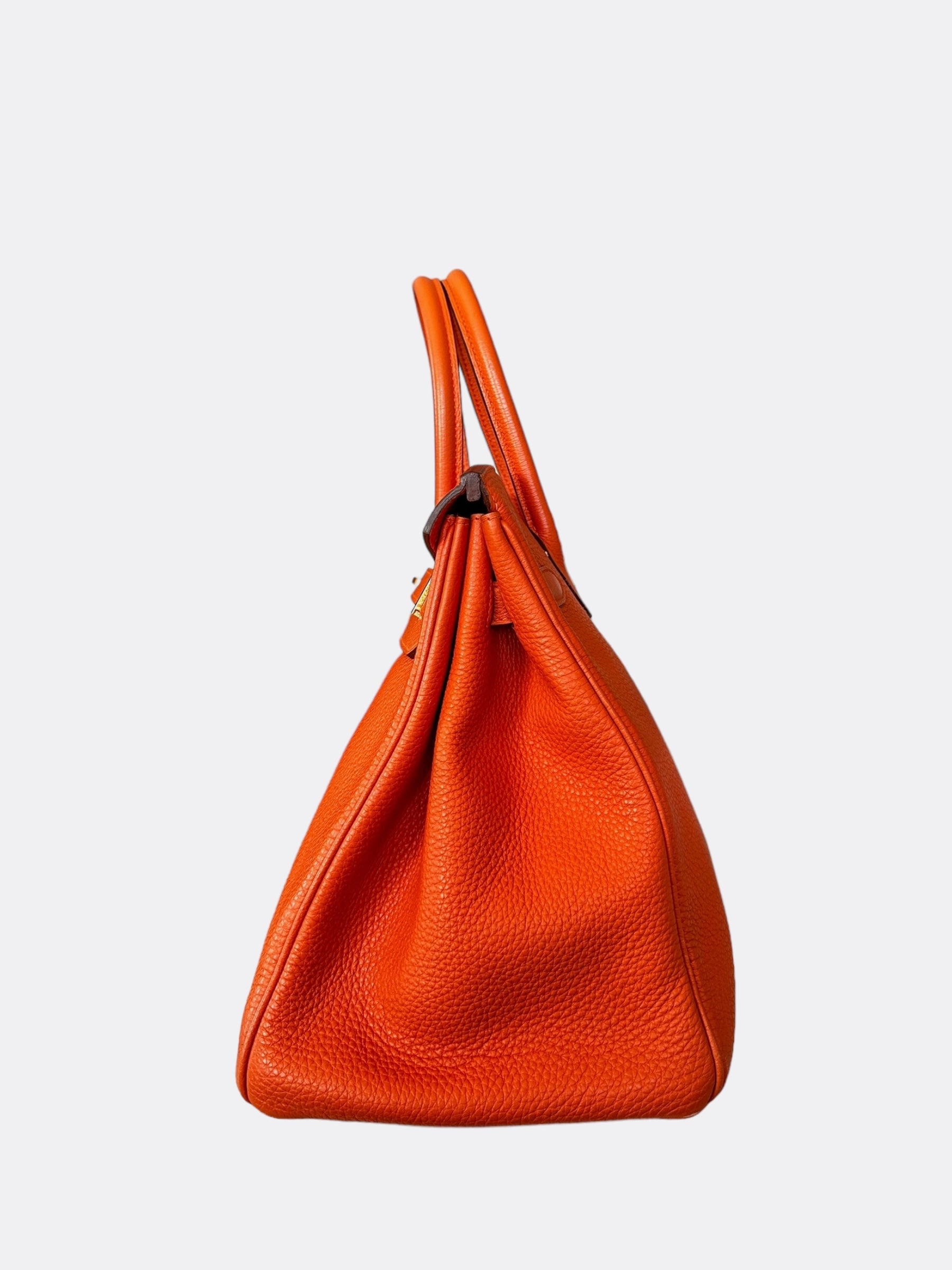 Hermes Orange Togo GHW Birkin 35