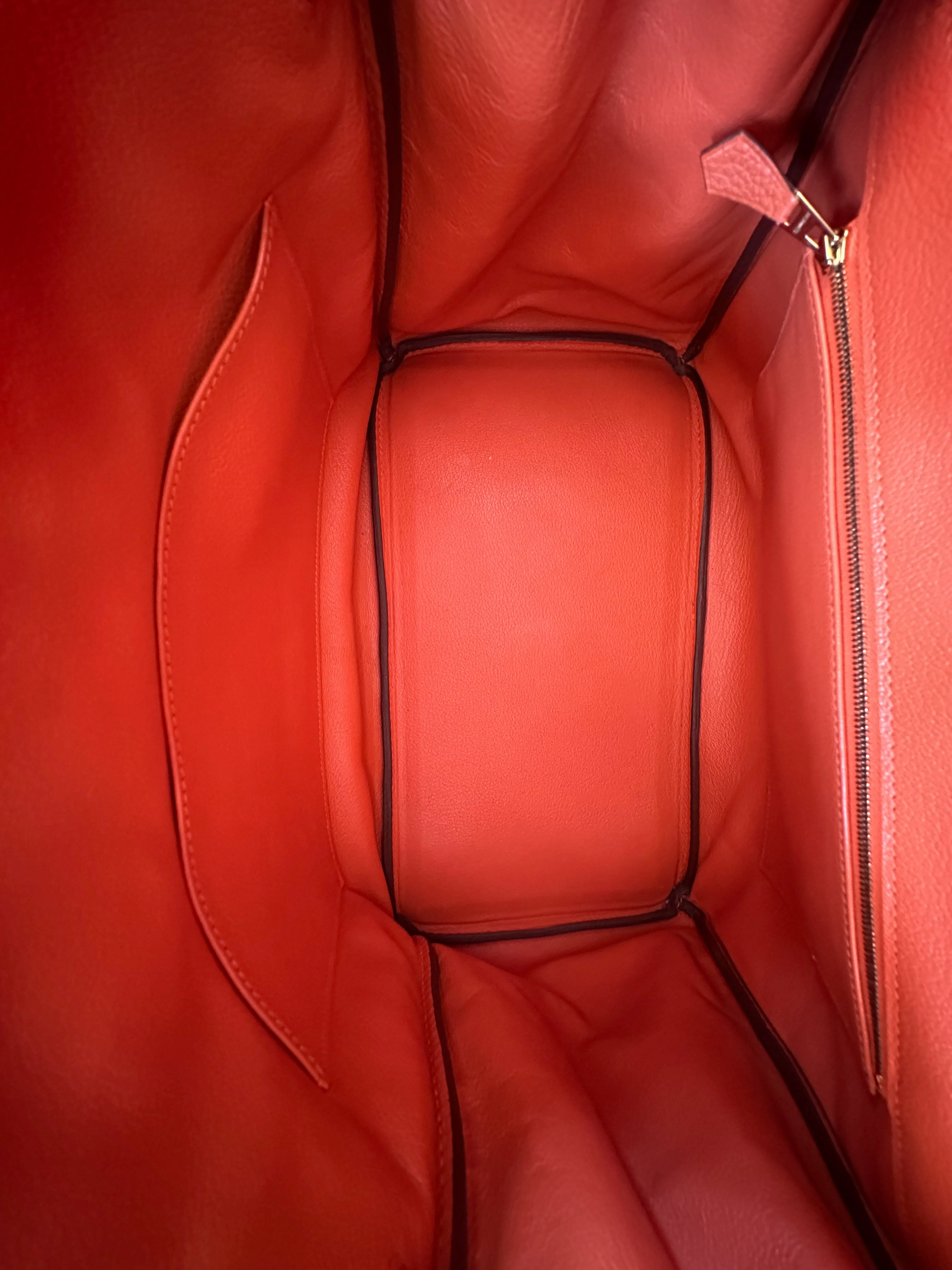 Hermes Orange Togo GHW Birkin 35
