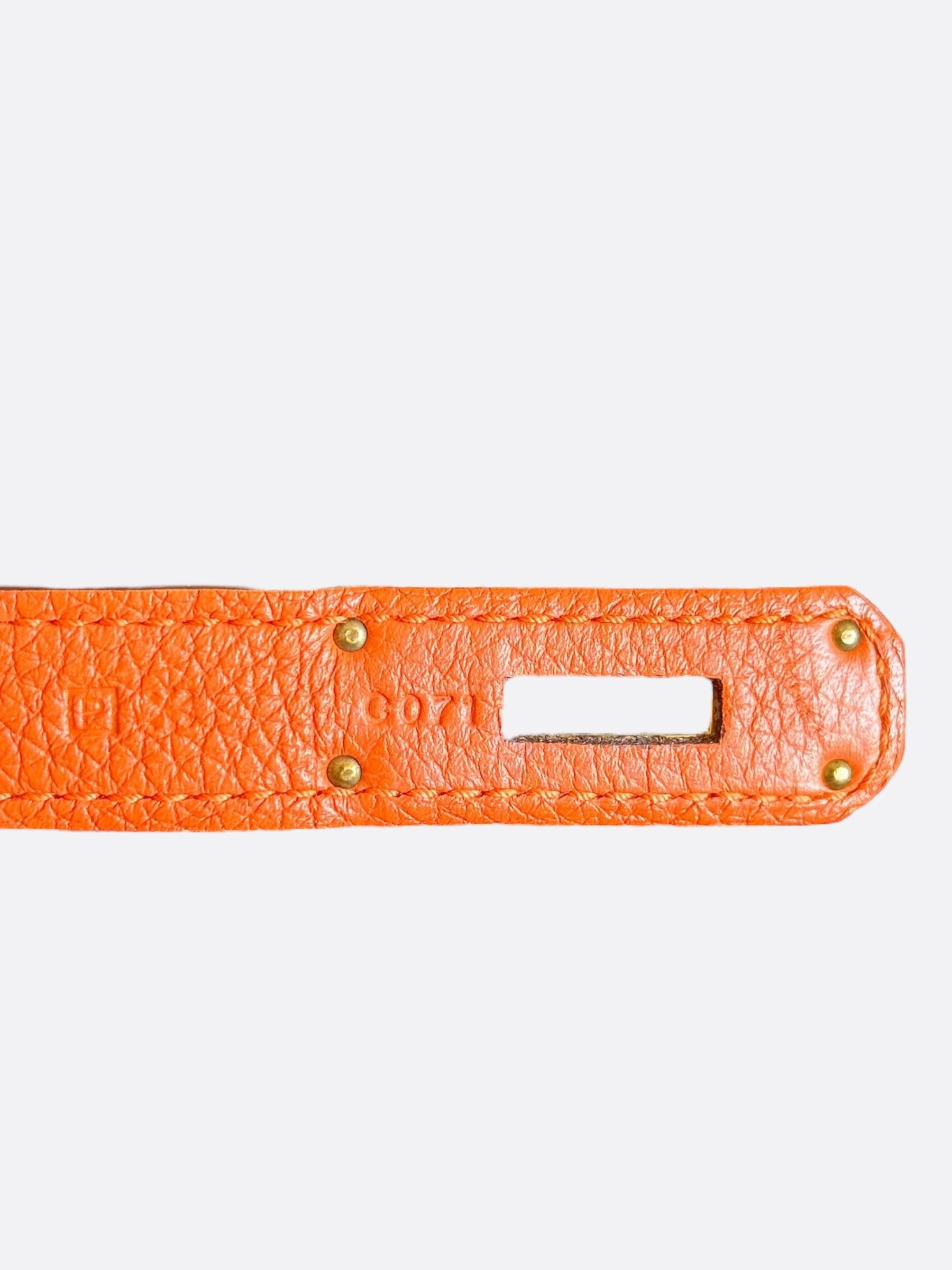 Hermes Orange Togo GHW Birkin 35
