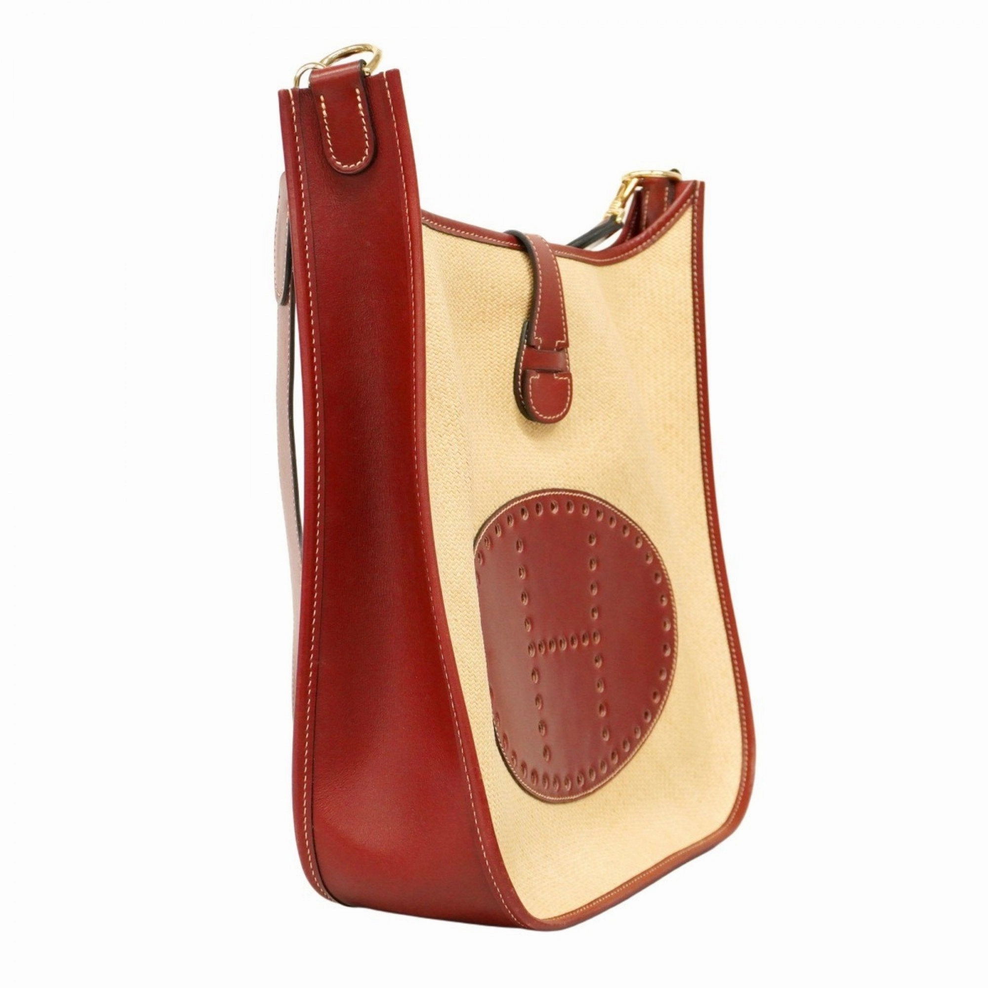 Hermes Straw Shoulder Bag (Pre-Owned)
