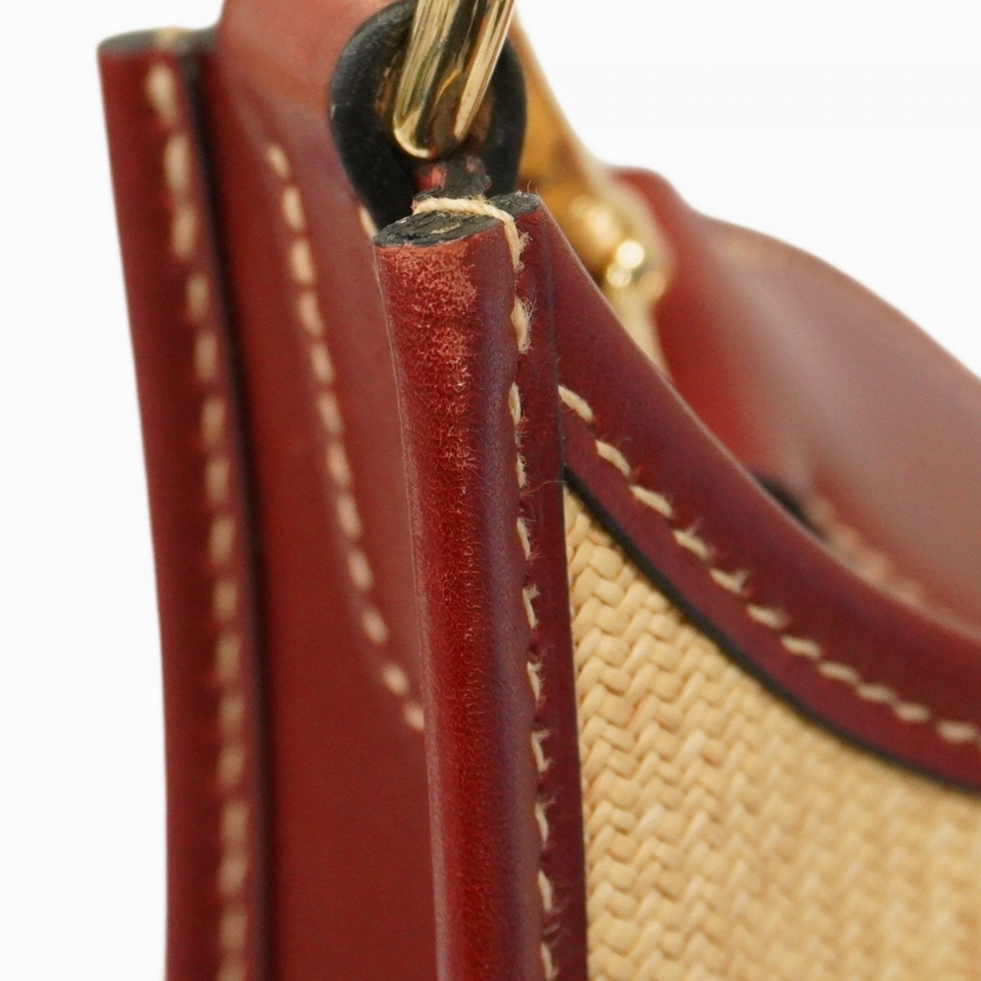 Hermes Straw Shoulder Bag (Pre-Owned)
