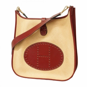 Hermes Straw Shoulder Bag (Pre-Owned)