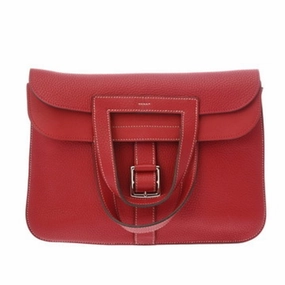 Hermes Taurillon Clemence Leather Shoulder Bag (Pre-Owned)