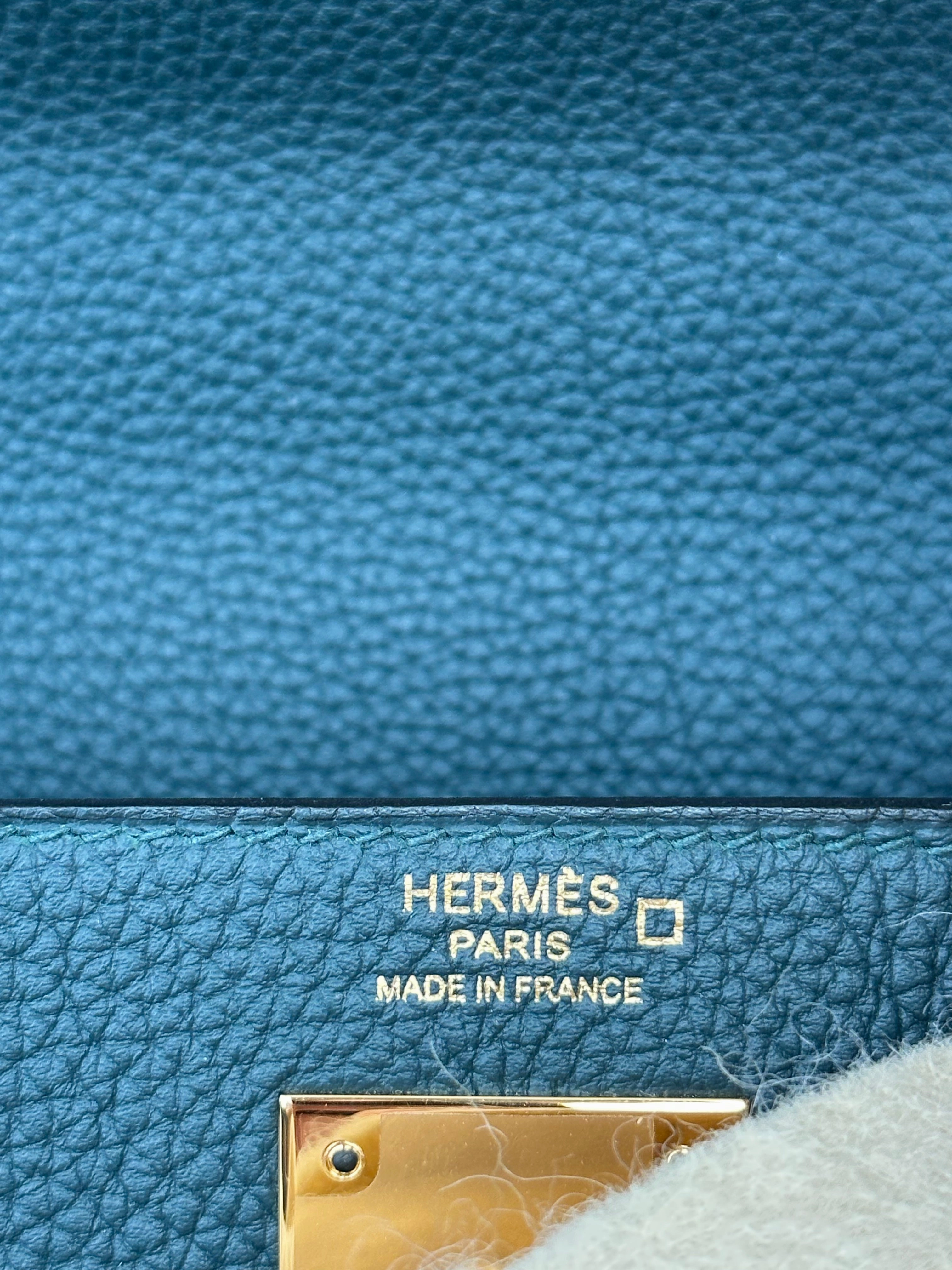 Hermes Vert Crypress & Crocodile Touch Kelly 28