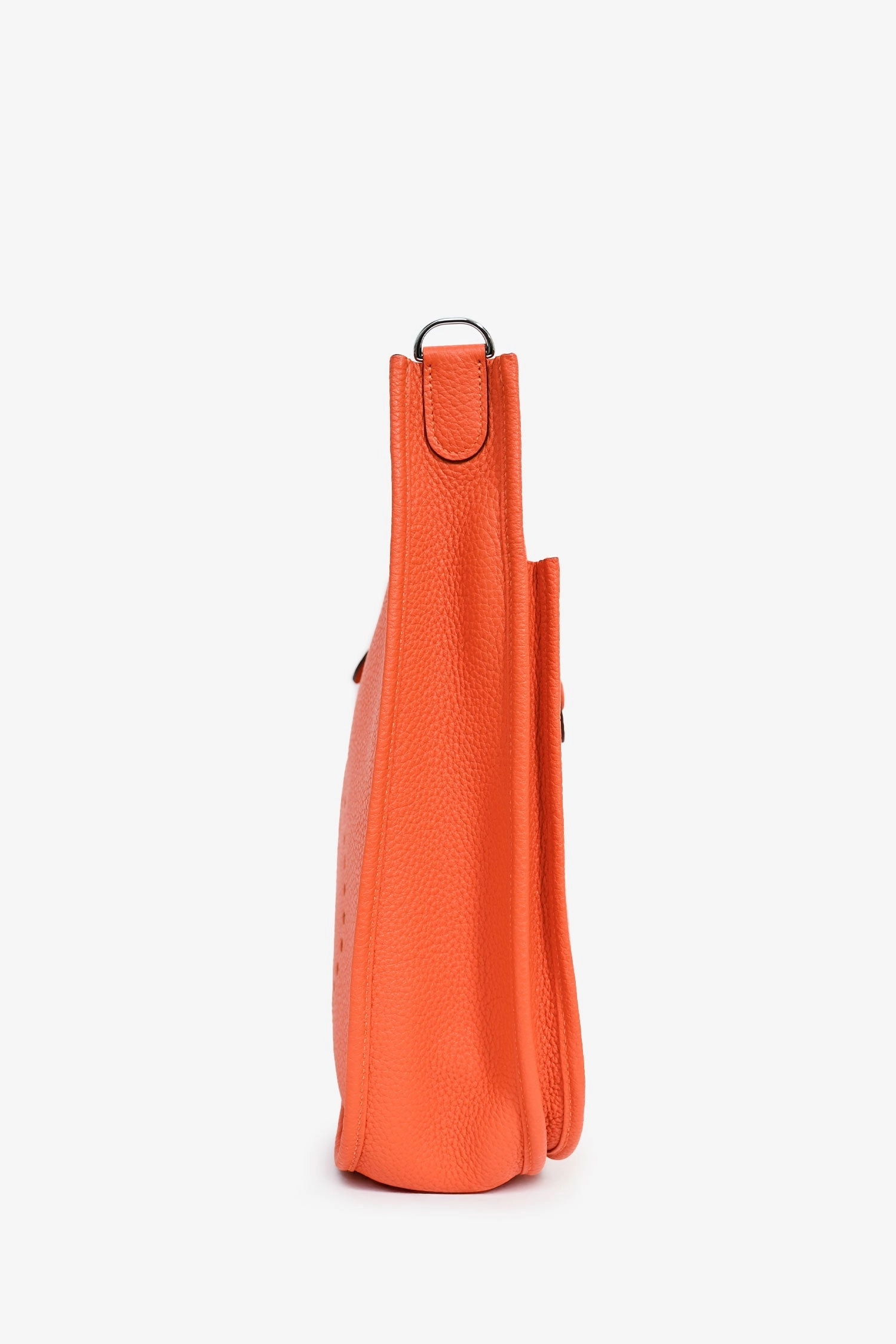 Herms 2015 Orange Clemence Leather Evelyne 29 GM