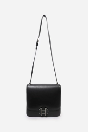 Herms 2018 Black Evercolor Leather 2002 20 Crossbody Bag