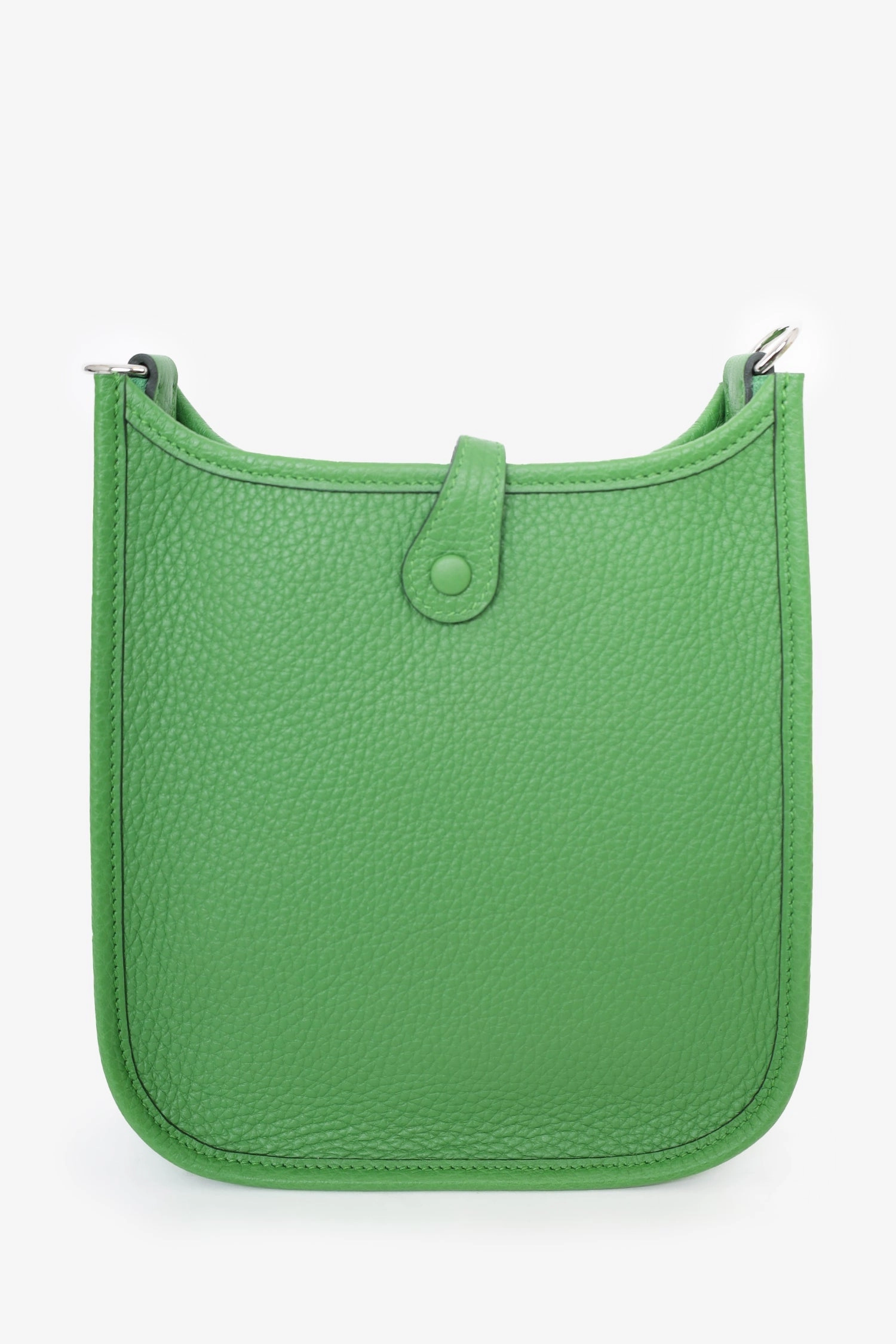 Herms 2024 Green Clemence Leather Evelyne TPM Crossbody