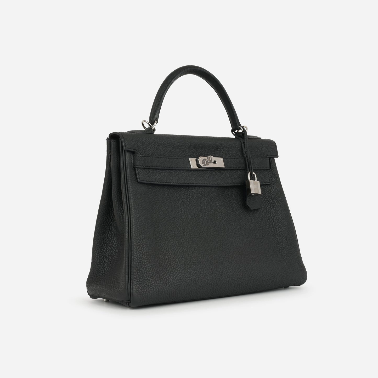 Herms - Kelly 32 - Noir Togo Leather PHW - 2015 - Pre-Loved