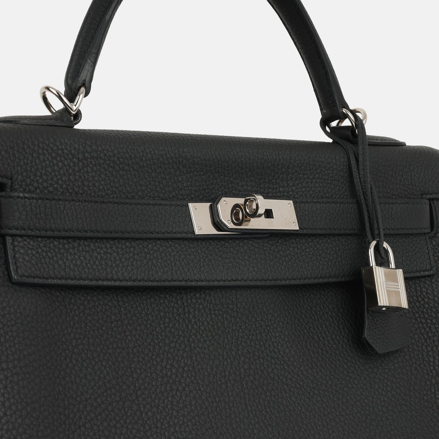 Herms - Kelly 32 - Noir Togo Leather PHW - 2015 - Pre-Loved