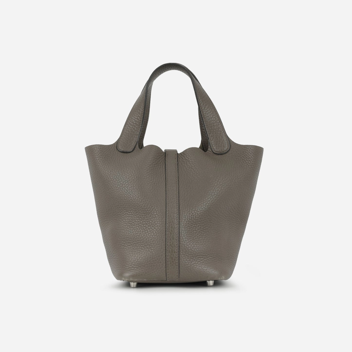 Herms - Picotin 18 - Gris Etain Clemence PHW - 2019 - Pre-Loved