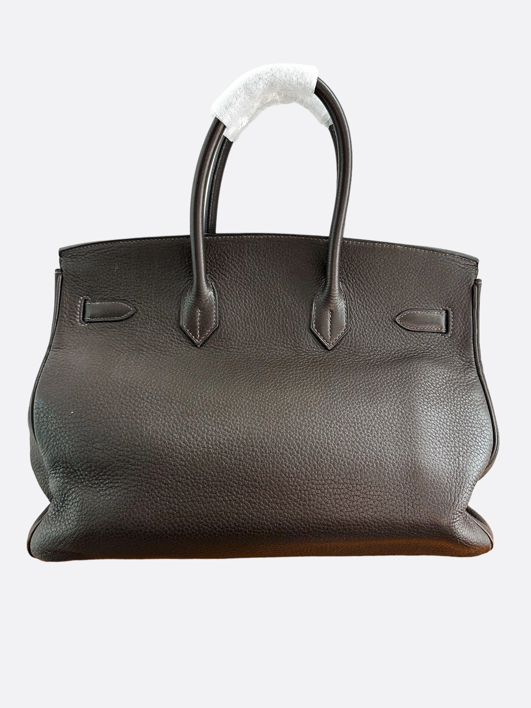 Herms Brown Clemence Birkin 35