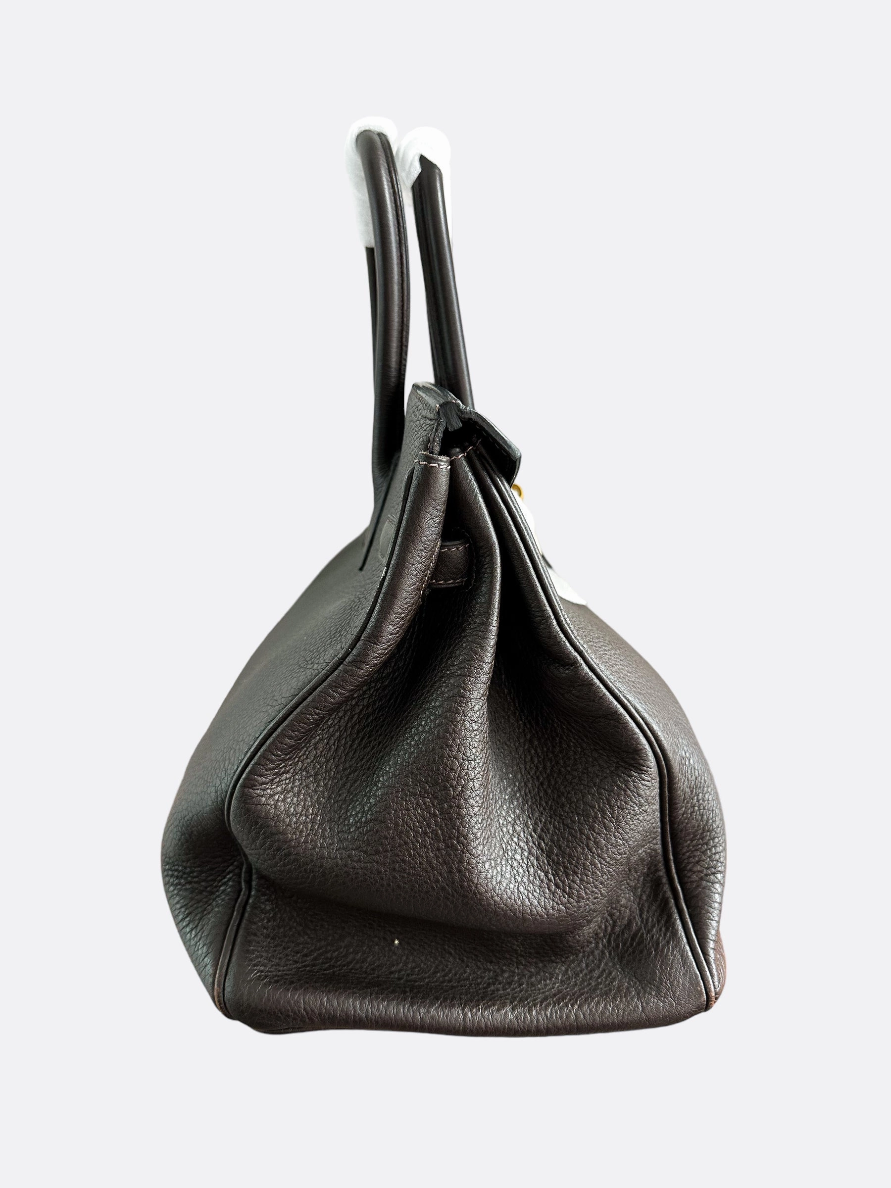 Herms Brown Clemence Birkin 35