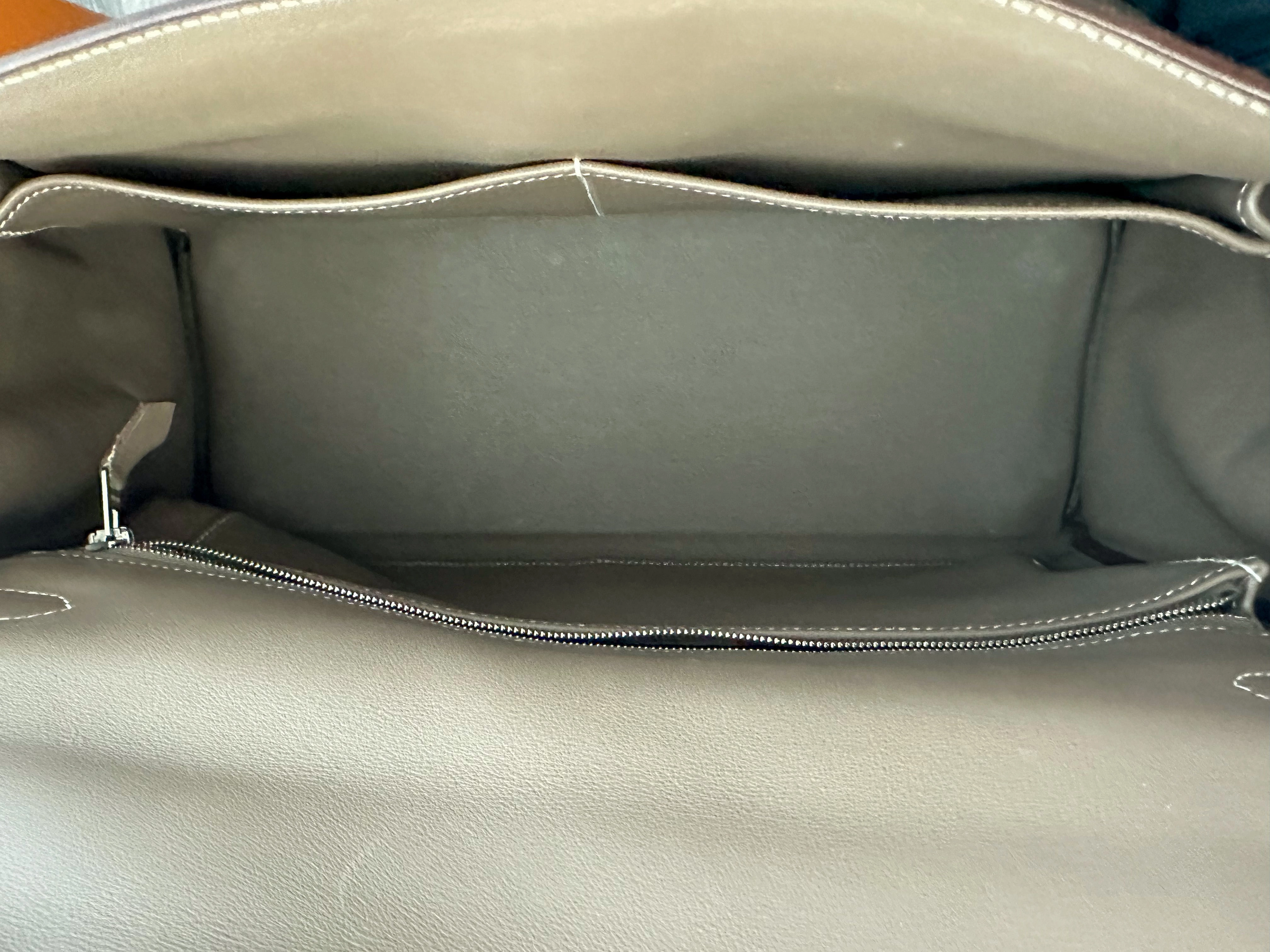 Herms Etoupe Swift Leather Retourne Kelly 35