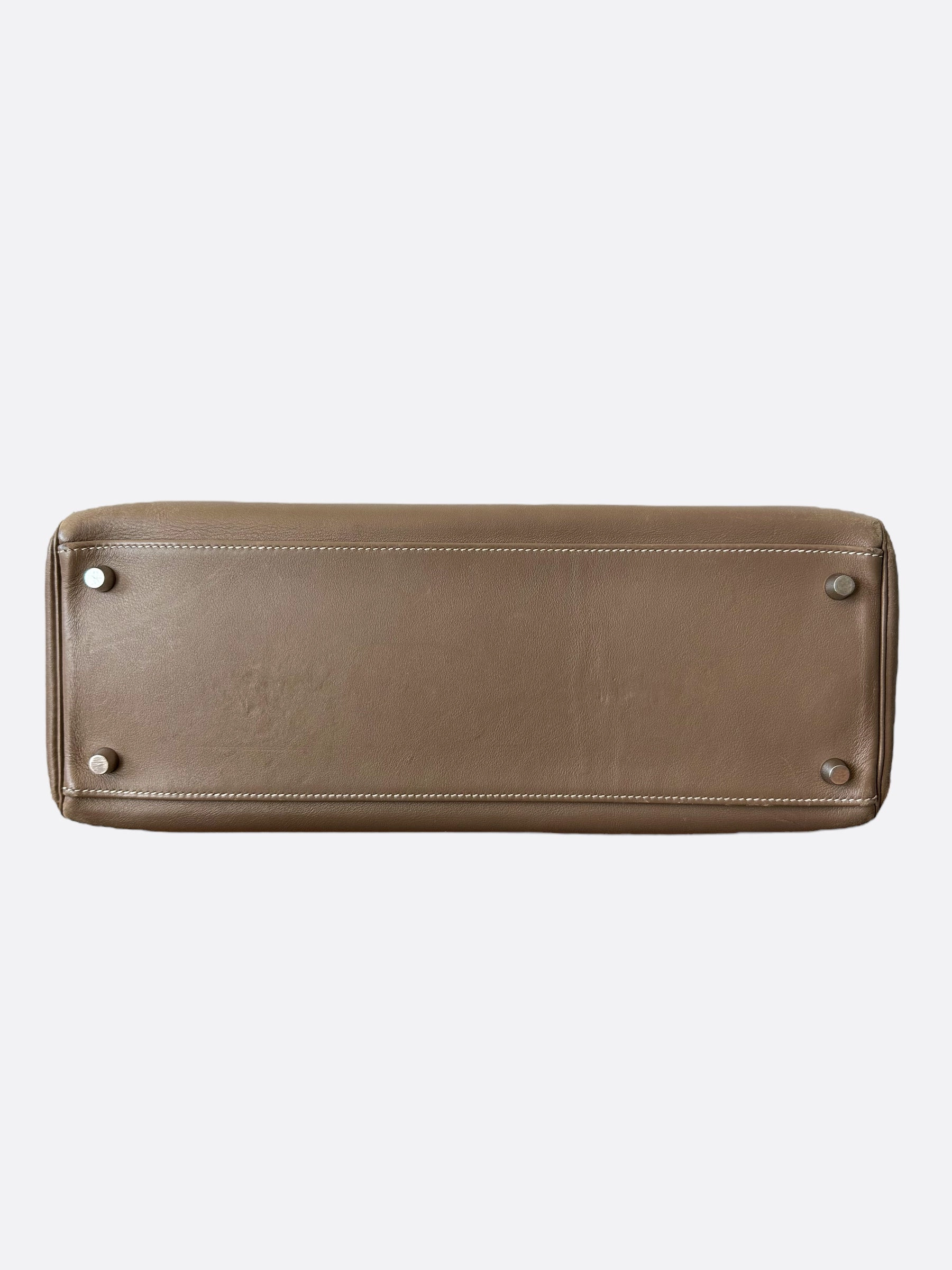 Herms Etoupe Swift Leather Retourne Kelly 35