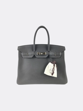 Herms Graphite Gray Togo Leather Birkin 35