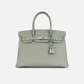 Herms Herms - Birkin 30 - Gris Mouette Togo PHW - 2016 - Pre-Loved