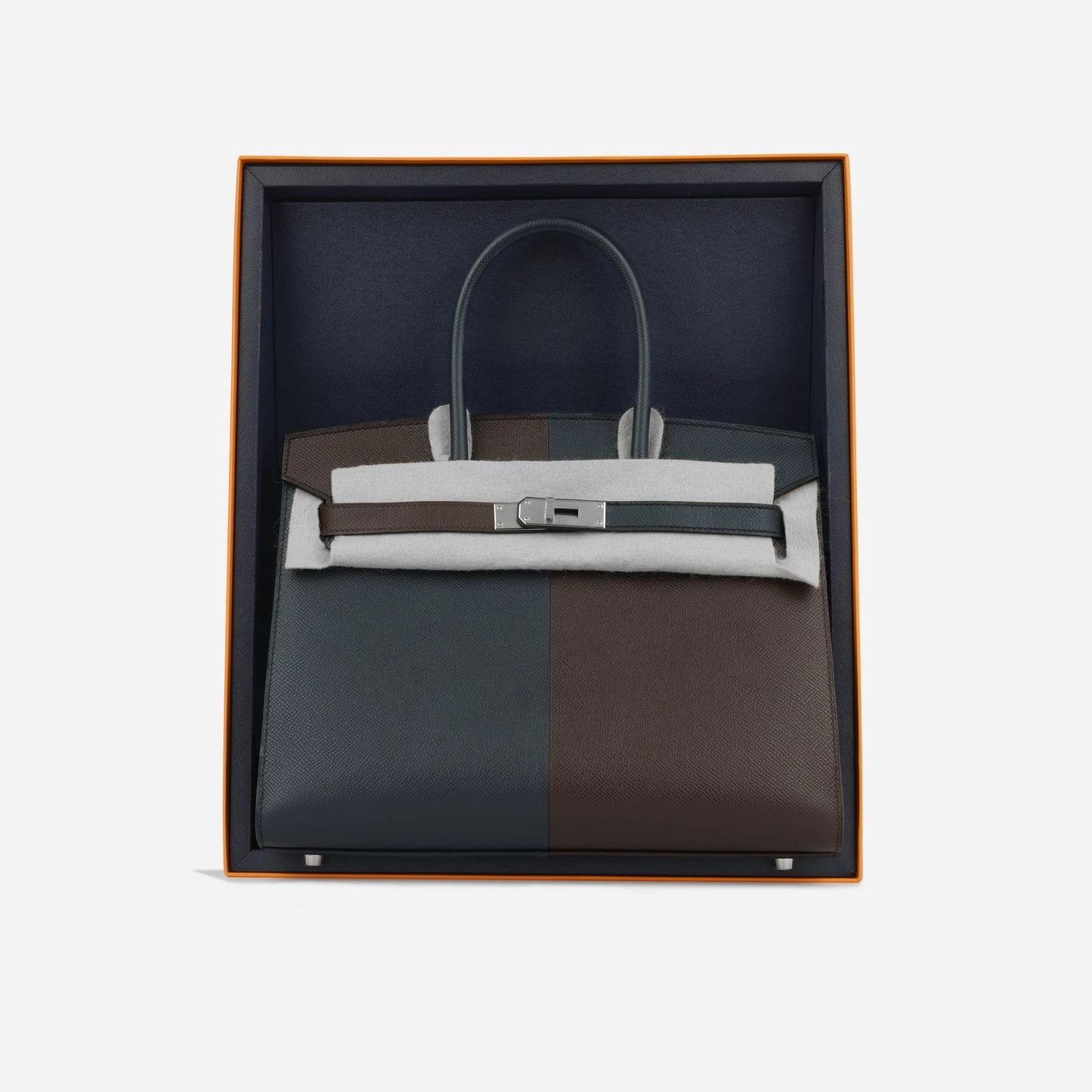 Herms Herms - Birkin 30 Casaque - Rouge sellier / Bleu Indigo Epsom - 2022 - Unused