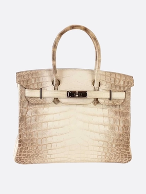 Herms Himalaya Matte Crocodile Skin Birkin 30