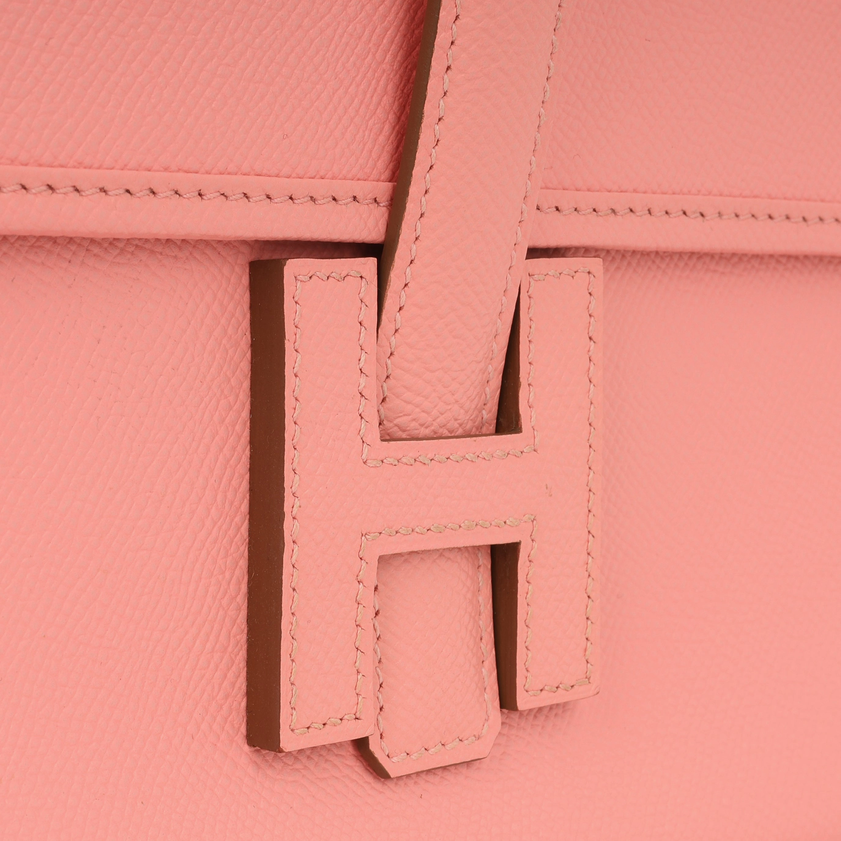 Herms Jige Clutch 29 - Rose Confetti