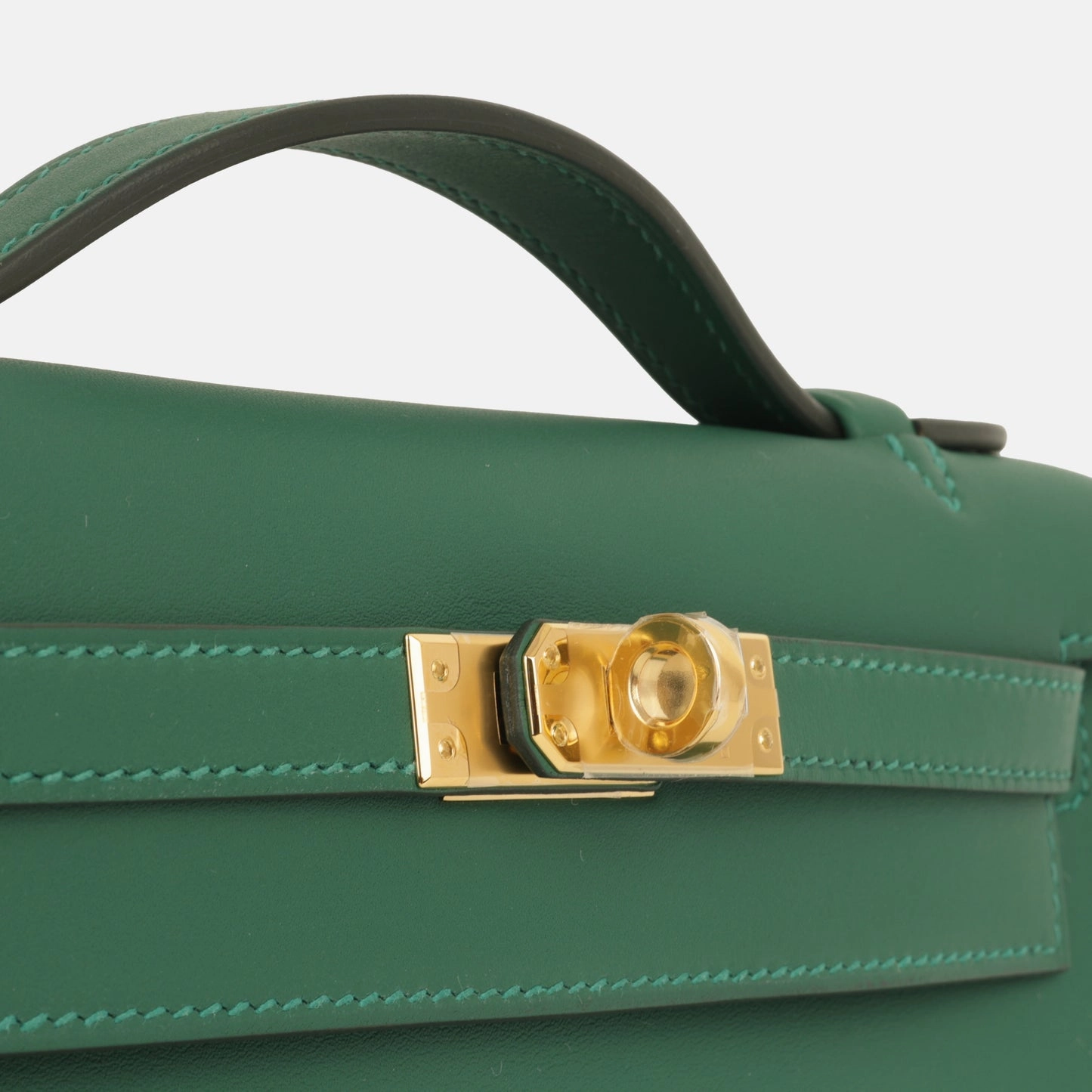 Herms Kelly Pochette - Vert Moyen Swift GHW - Brand New - 2025