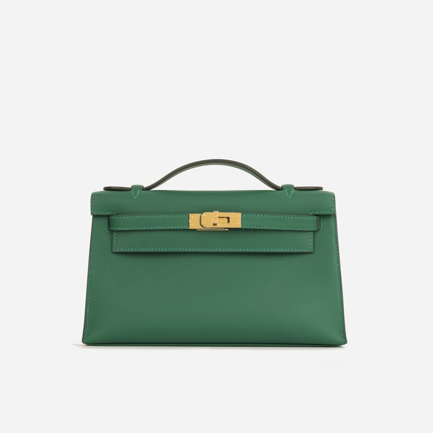 Herms Kelly Pochette - Vert Moyen Swift GHW - Brand New - 2025