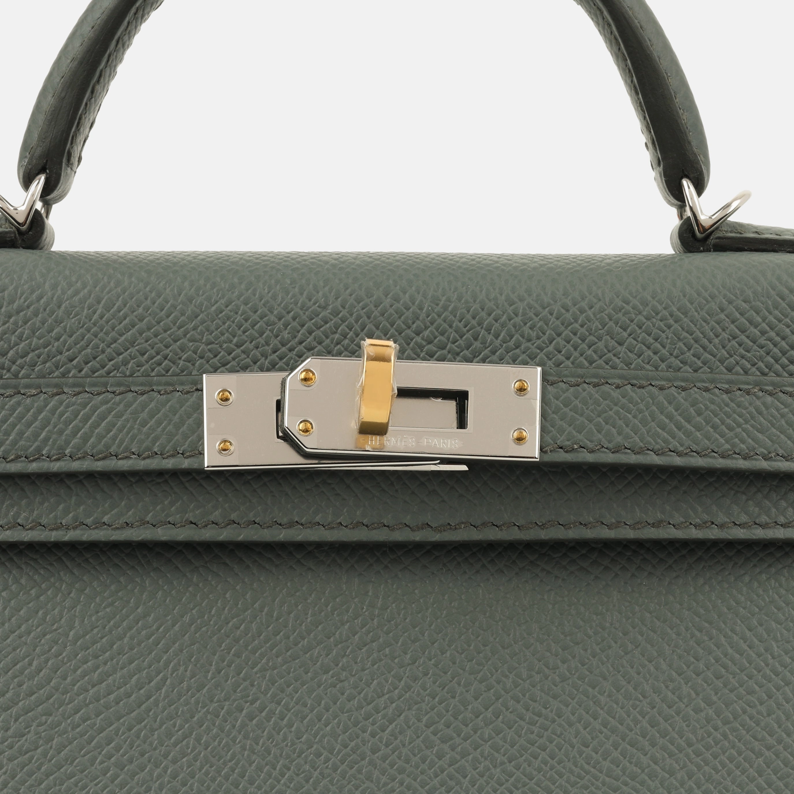 Herms Mini Kelly - Vert Amande