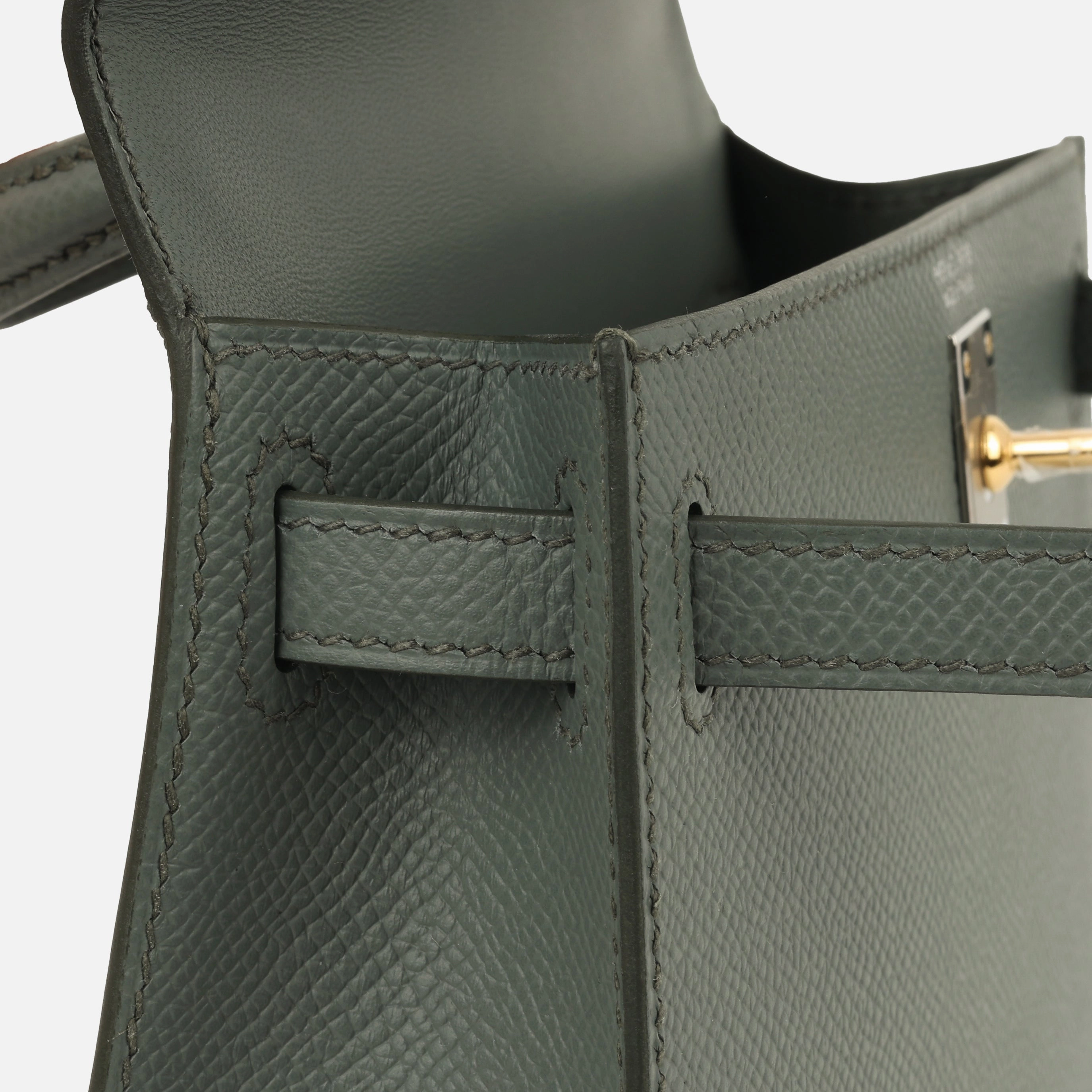 Herms Mini Kelly - Vert Amande