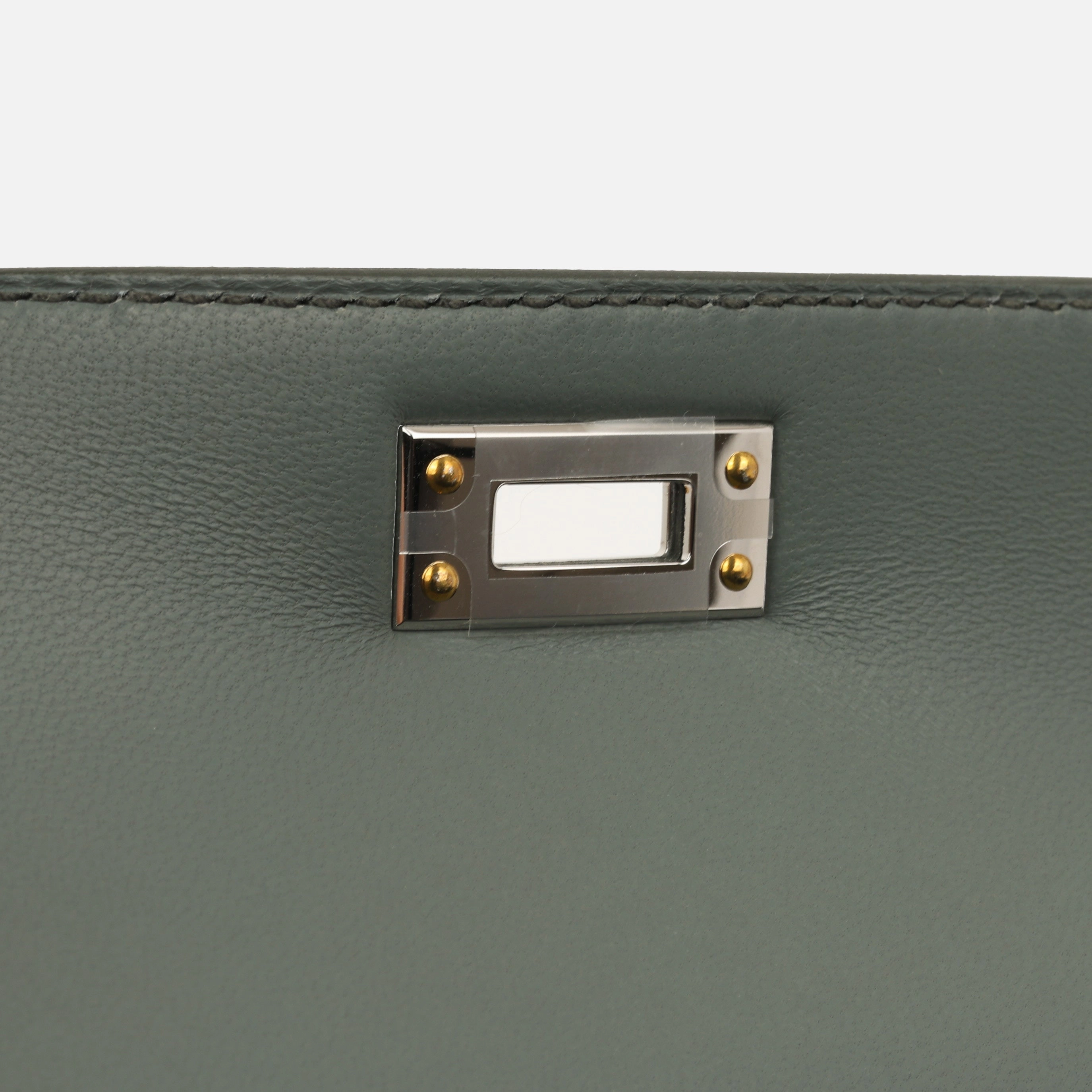 Herms Mini Kelly - Vert Amande