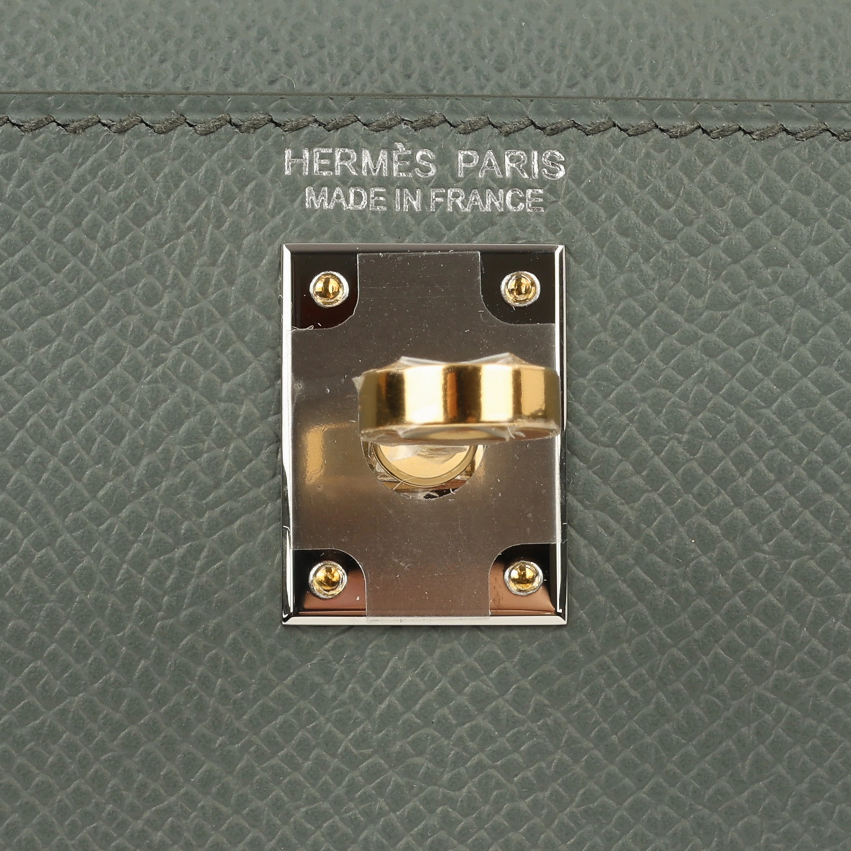 Herms Mini Kelly - Vert Amande