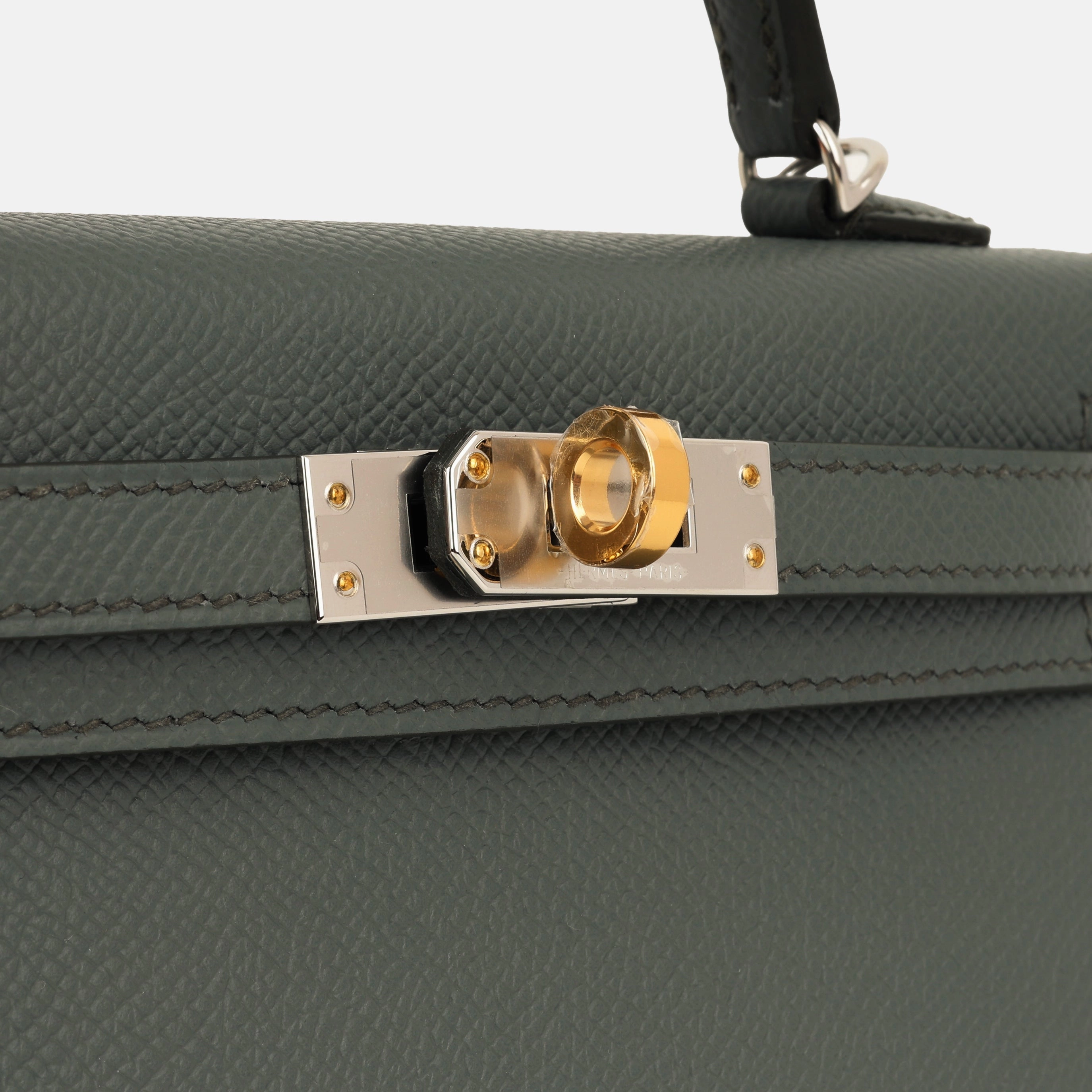 Herms Mini Kelly - Vert Amande
